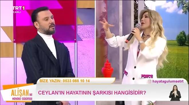 TRT 1 ekranlarında yayınlanan ‘Alişan İle Hayata Gülümse’ programına konuk